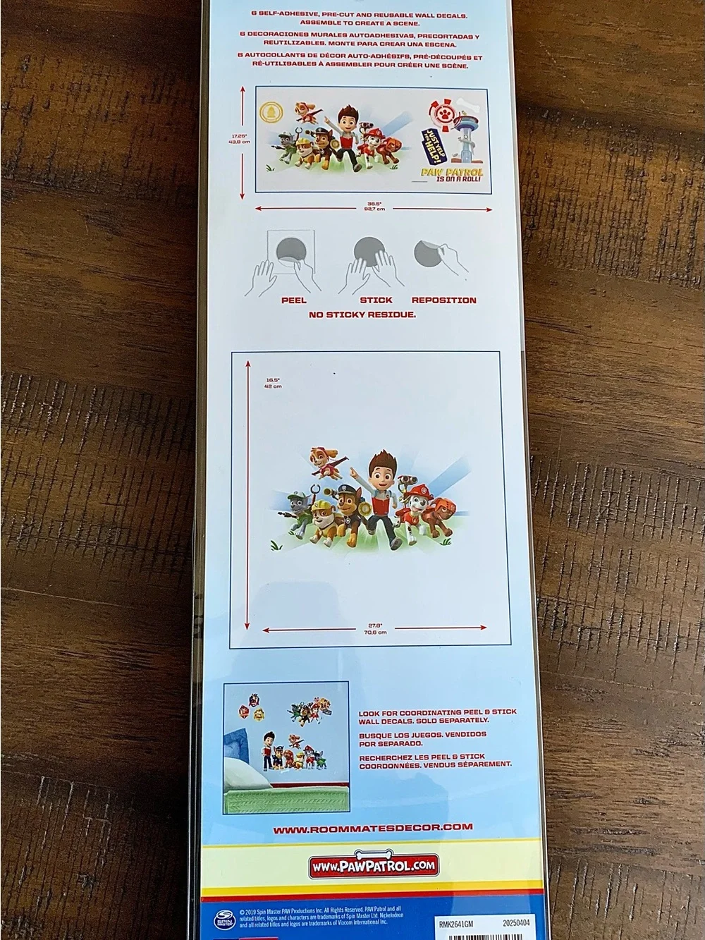 Nickelodeon Paw Patrol Green & Blue Character Wall Decals